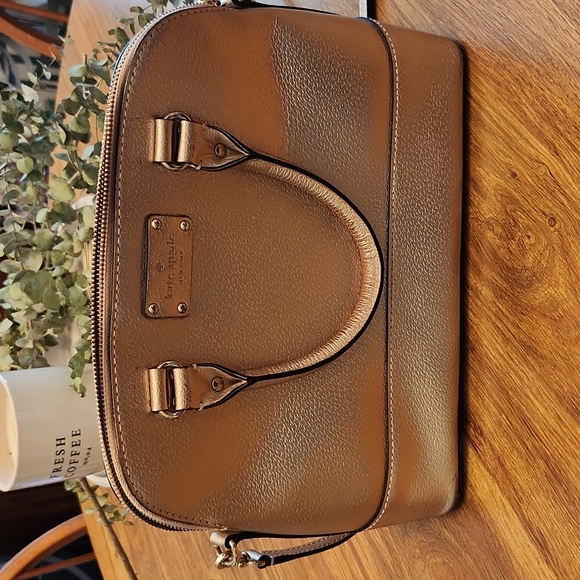 kate spade Handbags - Kate Spade Gold Satchel Bag